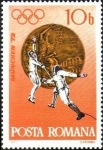 Stamps Romania -  Juegos Olímpicos de Verano 1972, Munich - Medallas