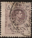 Stamps Spain -  Alfonso XIII  Tipo Medallón  1909  4 ptas