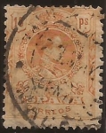 Stamps Spain -  Alfonso XIII  Tipo Medallón  1909  10 ptas