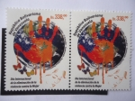 Stamps : America : Venezuela :  Día Internacional de la eliminación de la violencia contra la Mujer - 2015 . Ecuador . El Salvador .