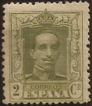 Sellos de Europa - Espa�a -  Alfonso XIII. Tipo Vaquer  1922 2 cents