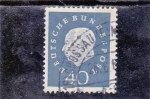 Stamps Germany -  presidente Theodor Heuss