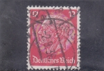 Stamps : Europe : Germany :  mariscal Paul von Hindenburg