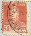 Stamps Argentina -  Genl Jose SAN Martin