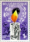 Stamps Belgium -  Navidad, Vela