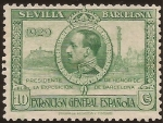 Sellos de Europa - Espaa -  Alfonso XIII y Barcelona  1929   10 cents