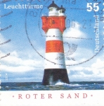 Sellos de Europa - Alemania -  Faro Roter Sand