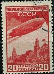 Stamps : Europe : Russia :  Dirigible