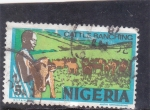 Stamps Nigeria -  LA CRÍA DE GANADO