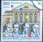 Stamps Germany -  Scott#2024 mxb intercambio, 0,70 usd, 100 cent. 1999