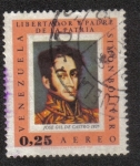 Stamps Venezuela -  Simon Bolivar en pinturas