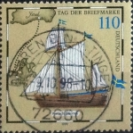 Stamps Germany -  Scott#2019  ma3s intercambio, 0,70 usd, 110 cent. 1998