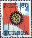Stamps Germany -  Scott#970  intercambio, 0,25 usd, 30 cent. 1967