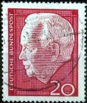 Sellos de Europa - Alemania -  Scott#881 intercambio, 0,20 usd, 20 cent. 1964