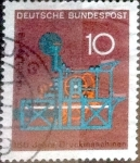 Stamps Germany -  Scott#978 intercambio, 0,20 usd, 10 cent. 1968