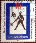 Stamps Germany -  Scott#1055 intercambio, 0,20 usd, 10 cent. 1971