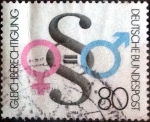 Stamps Germany -  Scott#1430 ma3s intercambio, 0,30 usd, 80 cent. 1984