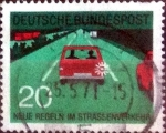 Stamps Germany -  Scott#1061 ma3s intercambio, 0,20 usd, 20 cent. 1971