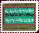 Stamps Germany -  Scott#1215 intercambio, 0,20 usd, 40 cent. 1976