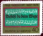 Sellos de Europa - Alemania -  Scott#1215 intercambio, 0,20 usd, 40 cent. 1976