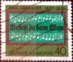 Stamps Germany -  Scott#1215 ma3s intercambio, 0,20 usd, 40 cent. 1976