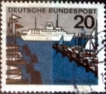 Stamps Germany -  Scott#871 ma3s intercambio, 0,20 usd, 20 cent. 1964