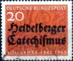 Stamps Germany -  Scott#861 ma3s intercambio, 0,30 usd, 20 cent. 1963
