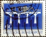 Stamps Germany -  Scott#1415 intercambio, 0,25 usd, 60 cent. 1984