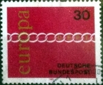 Stamps Germany -  Scott#1065 intercambio, 0,20 usd, 30 cent. 1971