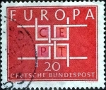 Sellos de Europa - Alemania -  Scott#898 intercambio, 0,20 usd, 20 cent. 1964