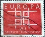 Sellos de Europa - Alemania -  Scott#898 intercambio, 0,20 usd, 20 cent. 1964