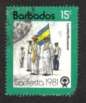Stamps Barbados -  Festival de Arte