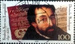 Stamps Germany -  Scott#1627 intercambio, 0,40 usd, 100 cent. 1991