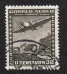 Sellos de America - Chile -  Correo Aéreo
