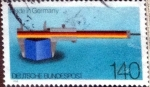 Stamps Germany -  Scott#1561 ma4xs intercambio, 0,70 usd, 140 cent. 1988