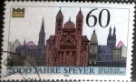 Stamps Germany -  Scott#1591 ma4xs intercambio, 0,30 usd, 60 cents. 1990
