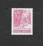 Stamps Indonesia -  385 - Alegorías