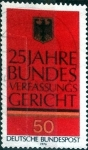 Stamps Germany -  Scott#1208 intercambio, 0,20 usd, 50 cents. 1976