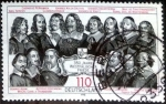 Stamps Germany -  Scott#1993 ma3s intercambio, 0,70 usd, 110 cents. 1998