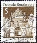 Stamps Germany -  Scott#936 ma4xs intercambio, 0,20 usd, 5 cents. 1966
