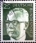 Stamps Germany -  Scott#1030A intercambio, 0,20 usd, 25 cents. 1971