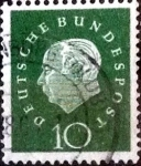 Stamps Germany -  Scott#794 intercambio, 0,20 usd, 10 cents. 1959