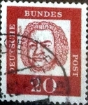 Stamps Germany -  Scott#829 intercambio, 0,20 usd, 20 cents. 1961