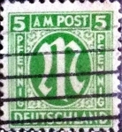 Stamps Germany -  Scott#3N4a intercambio, 0,35 usd, 5 cents. 1945