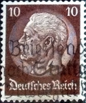 Stamps Germany -  Scott#405 intercambio, 0,50 usd, 10 cents. 1933