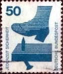 Stamps Germany -  Scott#1080 intercambio, 0,20 usd, 50 cents. 1973