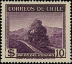 Sellos de America - Chile -  Ferrocarriles estatales