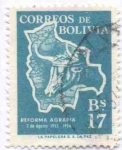 Stamps Bolivia -  Conmemoracion del aniversario de la reforma Agraria