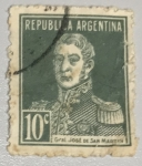 Sellos de America - Argentina -  Gral. Jose de San Martín 