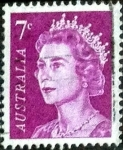 Stamps Australia -  Scott#401A intercambio, 0,20 usd, 7 cents. 1971